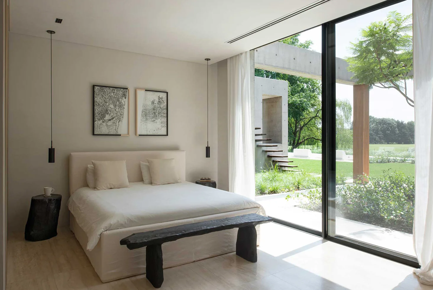 Banco Bind corporate office interior with city view.